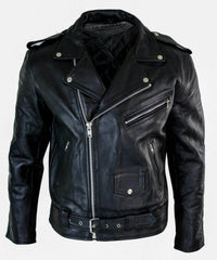 Ehtne nahk Brando Hide meeste lehmanahast originaalne risti lukuga Brando Biker mootorratturi meeste jope