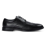 Cambridge - meeste mustad tiivakujulised brogue-taldrikuga Derby kingad