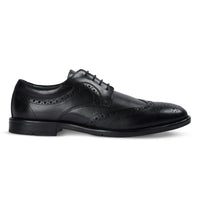Cambridge - meeste mustad tiivakujulised brogue-taldrikuga Derby kingad