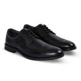 Cambridge - meeste mustad tiivakujulised brogue-taldrikuga Derby kingad