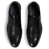 Cambridge - meeste mustad tiivakujulised brogue-taldrikuga Derby kingad