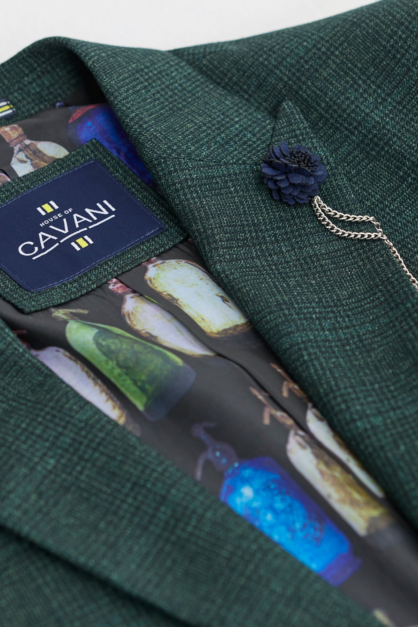 Meeste kolmeosaline ruuduline tviidülikond, oliivroheline, rätsepatööna valminud, klassikaline pulmakleit