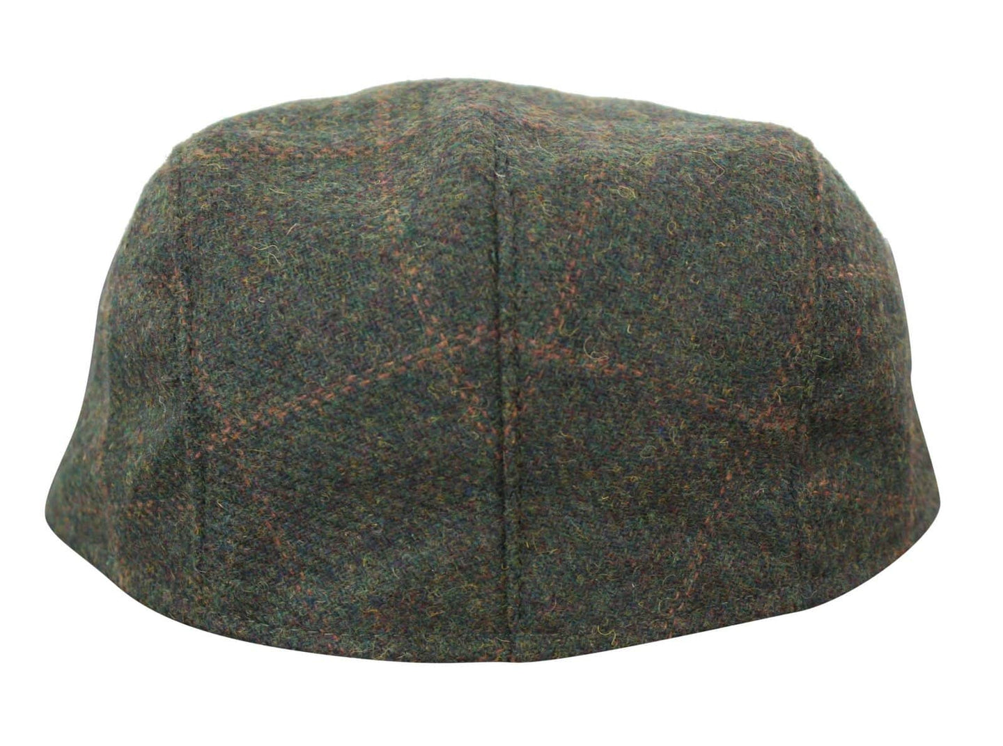 Cavani Kempson Flat Cap - meeste tviidvillast ruuduline vanaisa müts vintage stiilis - oliivroheline/tumesinine