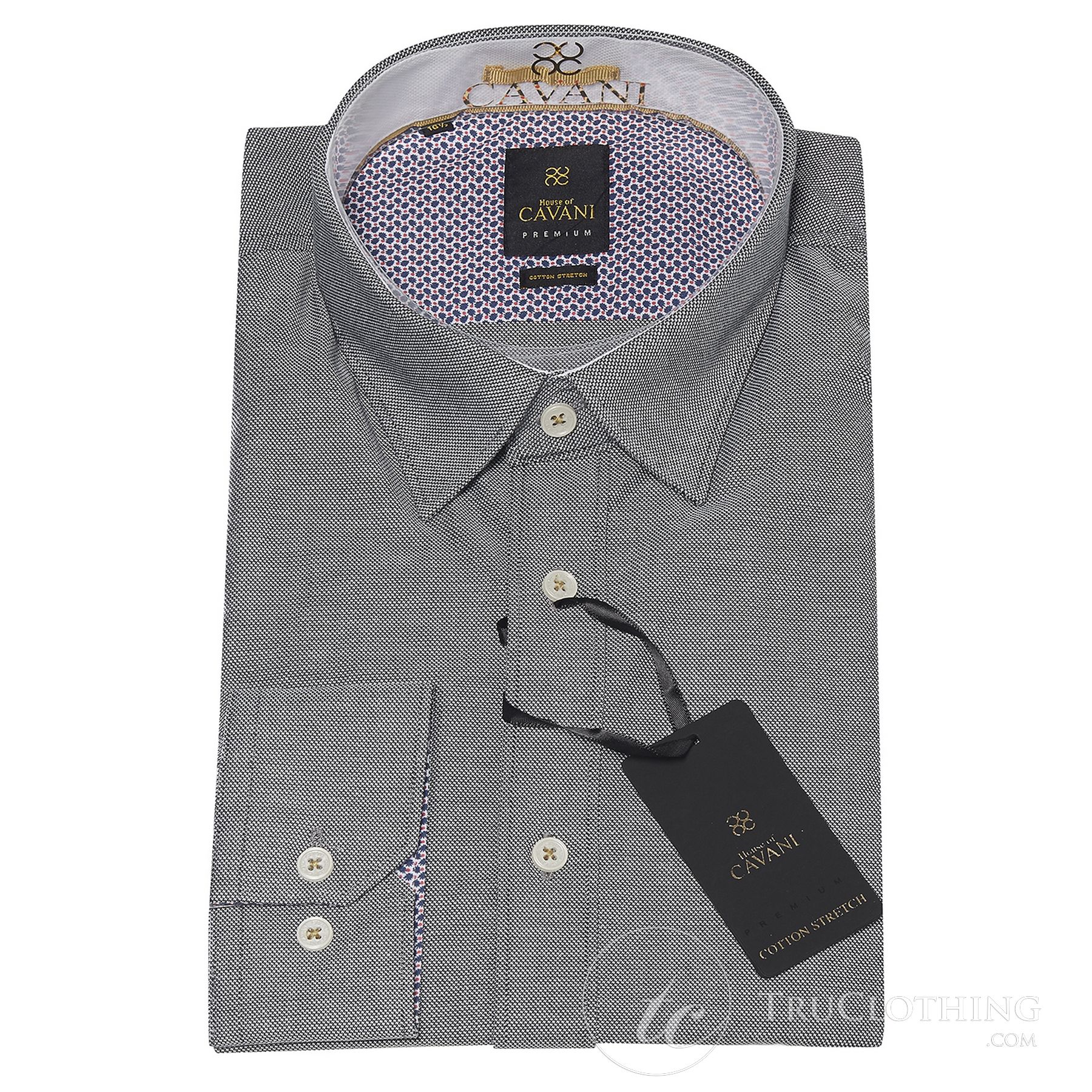 Cavani CV-65 - meeste puuvillane veniv elegantne särk - must/sinine/tumesinine/roosa/valge