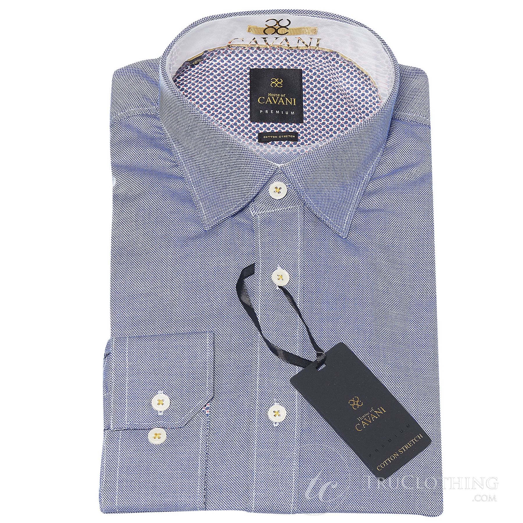 Cavani CV-65 - meeste puuvillane veniv elegantne särk - must/sinine/tumesinine/roosa/valge