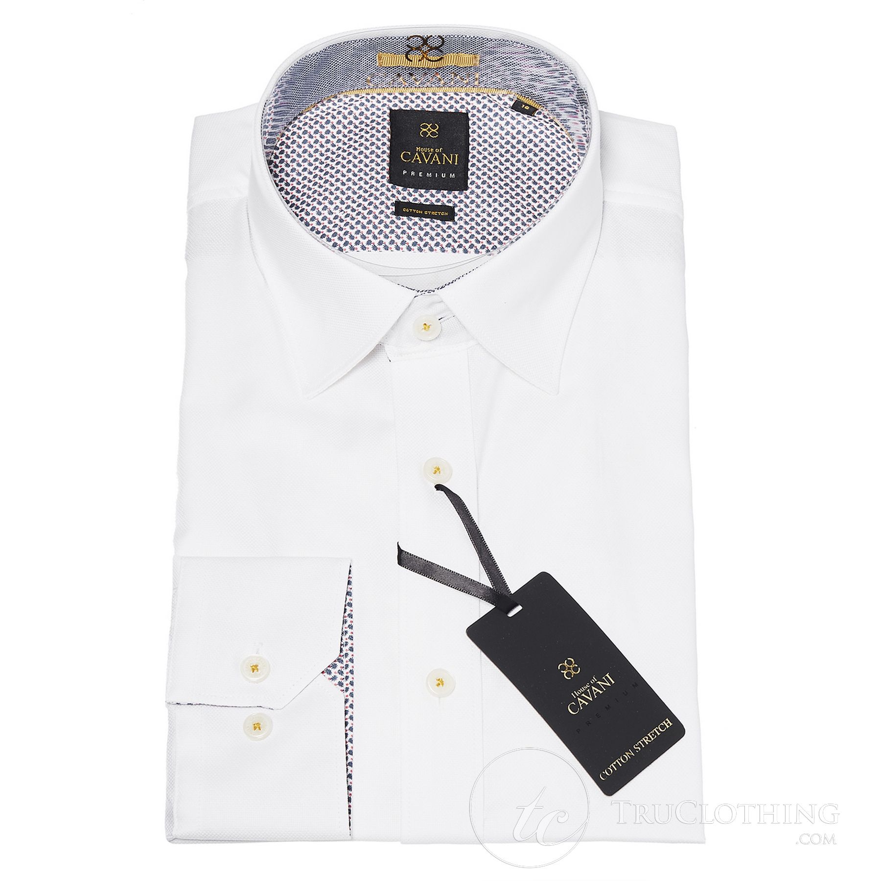 Cavani CV-65 - meeste puuvillane veniv elegantne särk - must/sinine/tumesinine/roosa/valge
