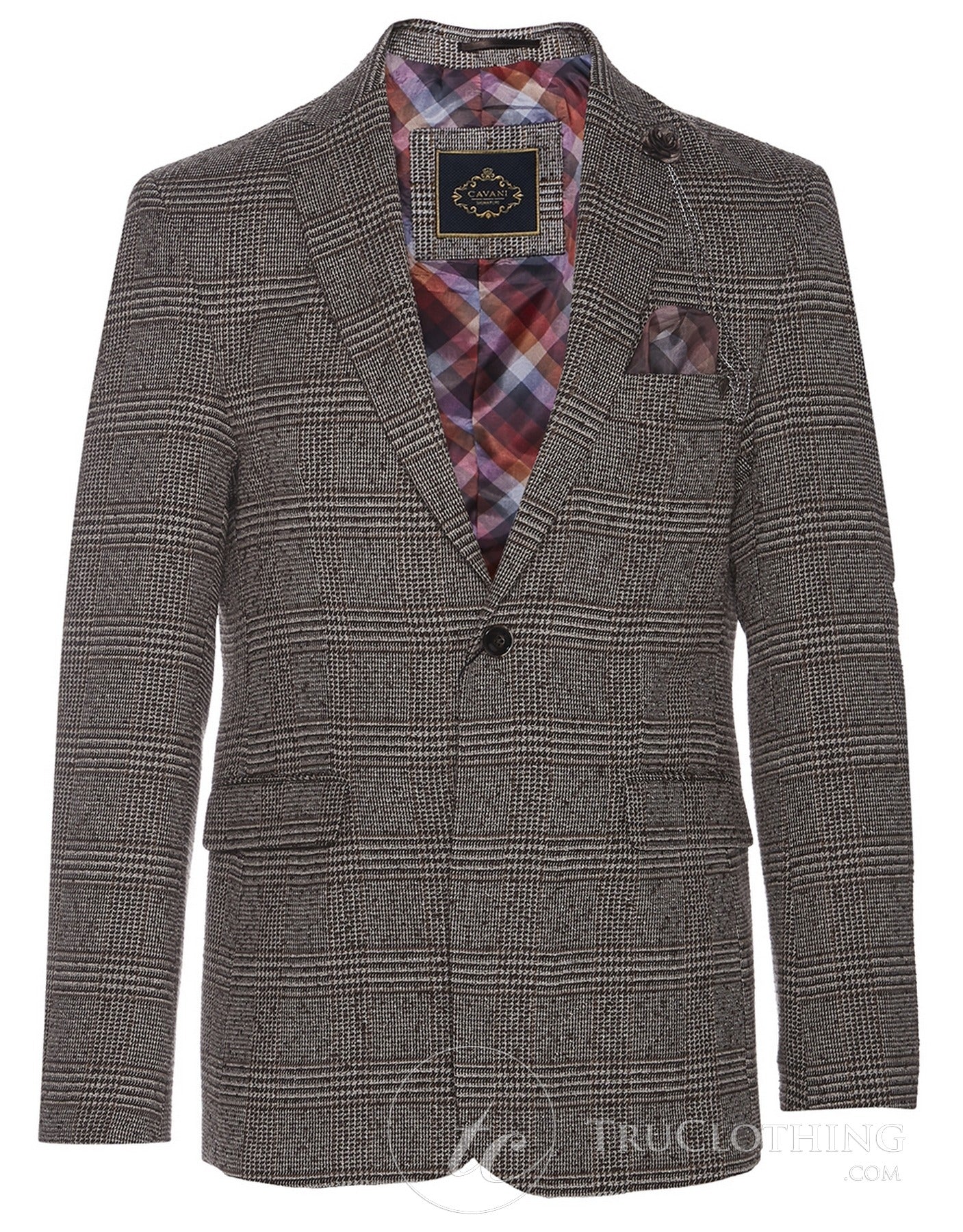 Cavani Dominic - meeste pruun elegantne vintage-bleiser