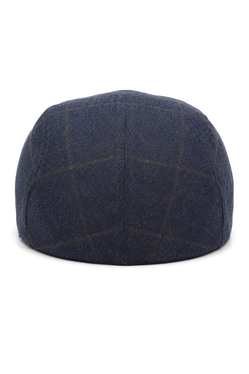 Cavani Kempson Flat Cap - meeste tviidvillast ruuduline vanaisa müts vintage stiilis - oliivroheline/tumesinine