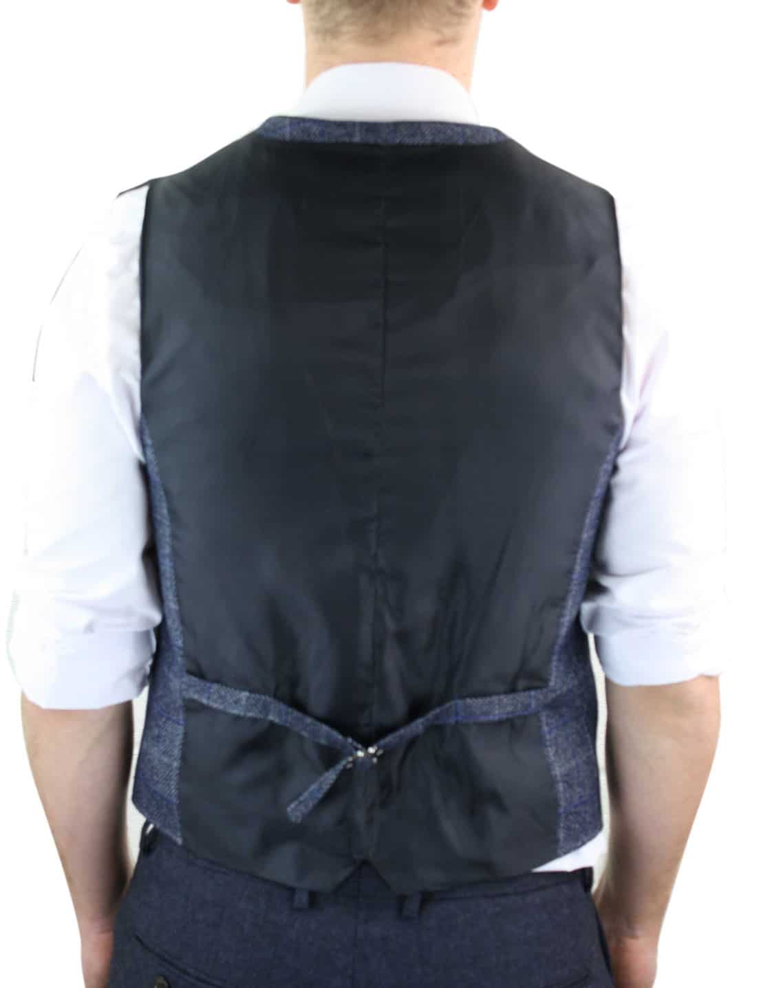 Cavani Miles - meeste sinine tviidruuduline vest