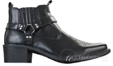 CLASSIQUE MBO 3136 meeste helepruunid mustad poolsaapad nahast kauboi läänepoolsed ratsapandlaga saapad
