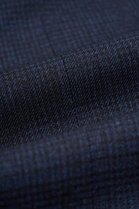 Cavani Connall - meeste tumesinine ruuduline vintage-ülikond