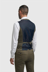 Damon - meeste oliivroheline kaherealine vest