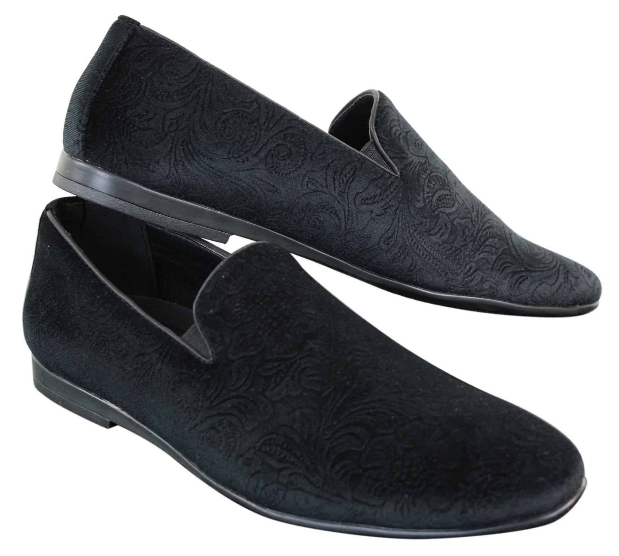 Elong DD0083 - meeste sametist sussid, Paisley mustriga, autokingad, loafersid, nutikad vabaaja kingad, veinipunased, tumesinised, mustad