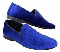 Elong DD0083 - meeste sametist sussid, Paisley mustriga, autokingad, loafersid, nutikad vabaaja kingad, veinipunased, tumesinised, mustad
