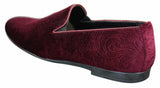 Elong DD0083 - meeste sametist sussid, Paisley mustriga, autokingad, loafersid, nutikad vabaaja kingad, veinipunased, tumesinised, mustad
