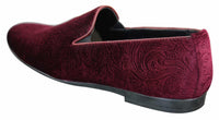 Elong DD0083 - meeste sametist sussid, Paisley mustriga, autokingad, loafersid, nutikad vabaaja kingad, veinipunased, tumesinised, mustad