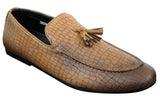 Elong DD0085 - meeste mao-krokodillinahast PU-st mokassiinid, tutiga mugavad vintage stiilis autokingad