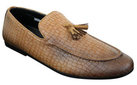 Elong DD0085 - meeste mao-krokodillinahast PU-st mokassiinid, tutiga mugavad vintage stiilis autokingad