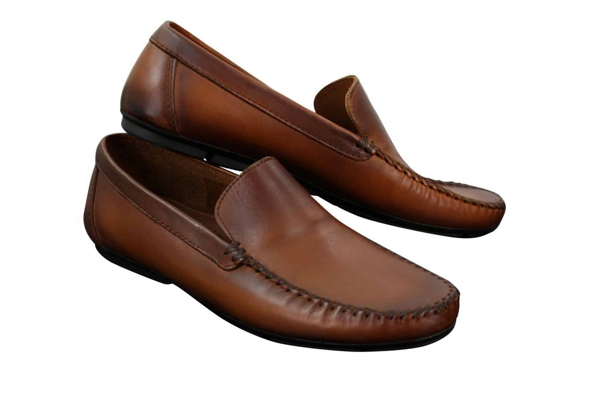Meeste päris nahast disainerslip-on mokassiinid nutikad vabaajajalatsid vintage retro