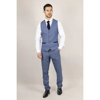 Earl - meeste sinine ruuduline vest
