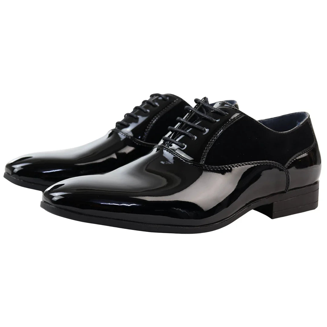 Meeste mustad paeltega Derby kingad
