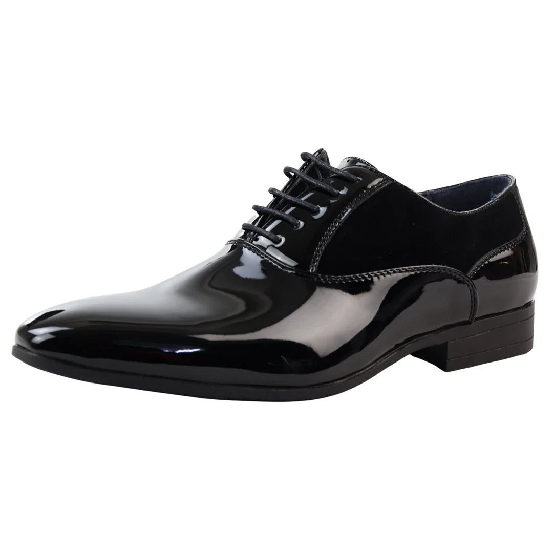 Meeste mustad paeltega Derby kingad