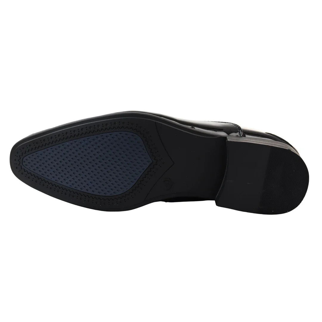 Meeste mustad paeltega Derby kingad