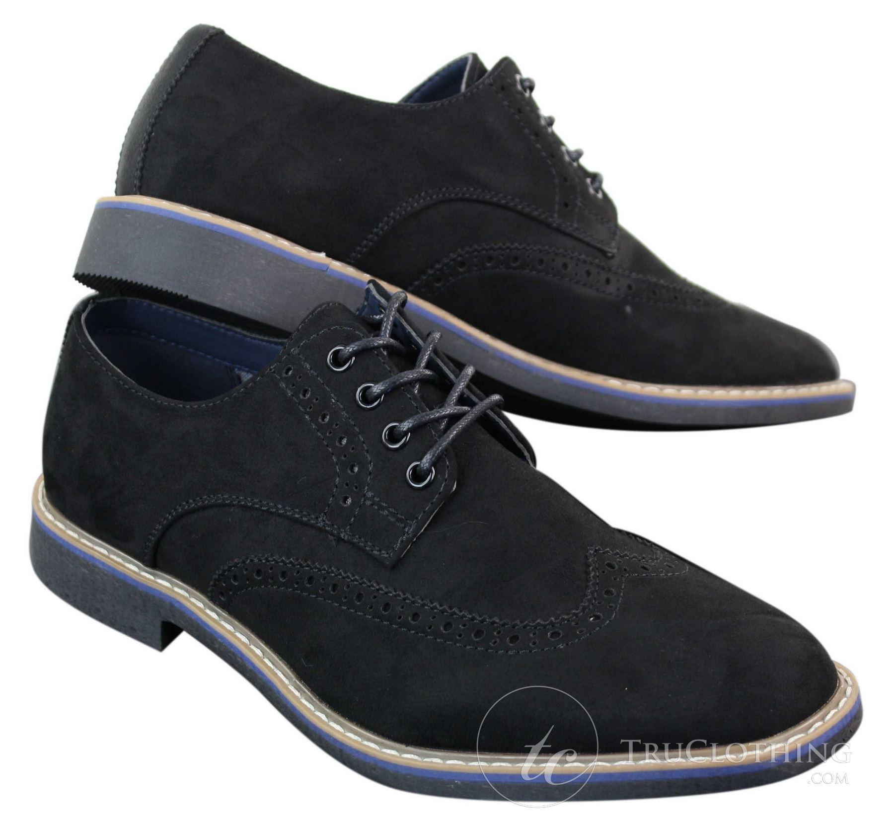 Elong EL0635 - meeste nutikad vabaaja seemisnahast nubuknahast brogue-kingad