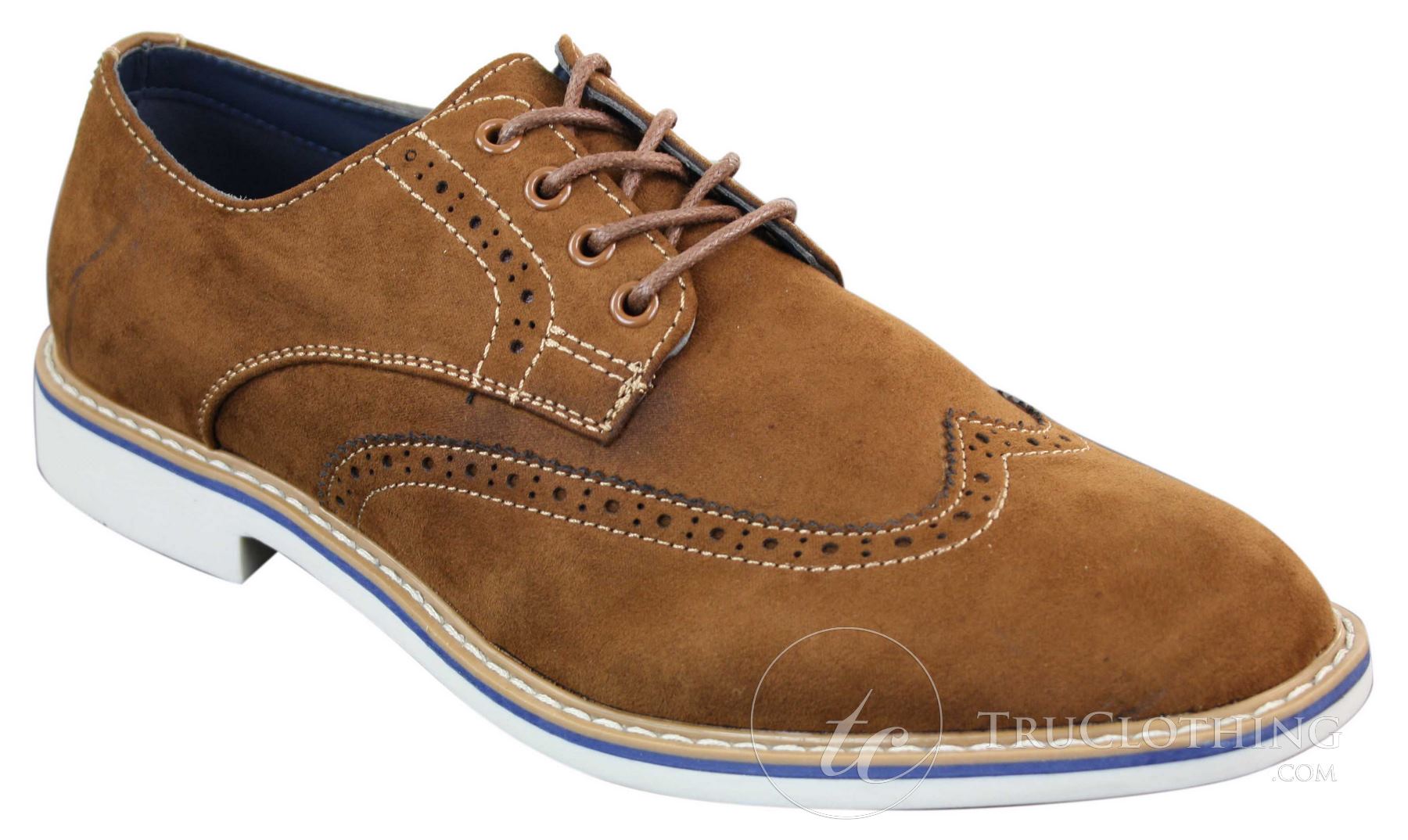 Elong EL0635 - meeste nutikad vabaaja seemisnahast nubuknahast brogue-kingad