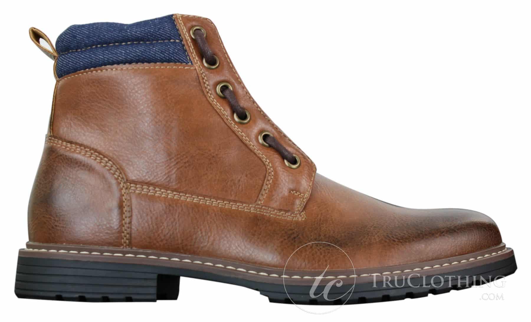 Elong EL0653 - meeste lukuga ja paeltega vabaaja punkroki gooti emo poolsaapad, pruunid ja mustad nahast