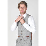 Francis - meeste hall ruuduline vest