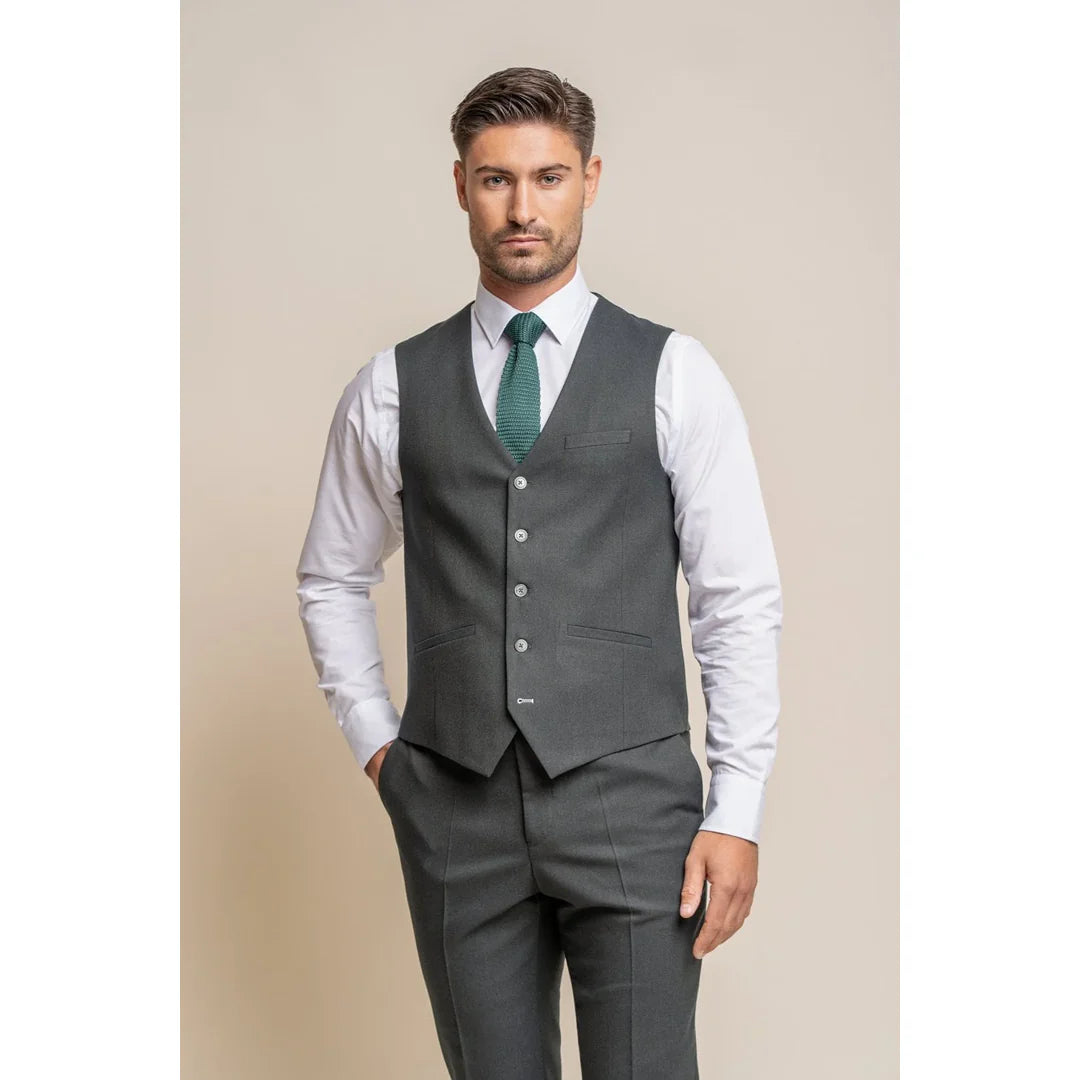 Furious - meeste tume oliivroheline pidulik vest