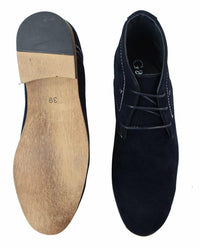 Meeste vabaaja seemisnahast kõrbepahkluusaapad, pruunid mustad, tumesinised, nahast voodriga