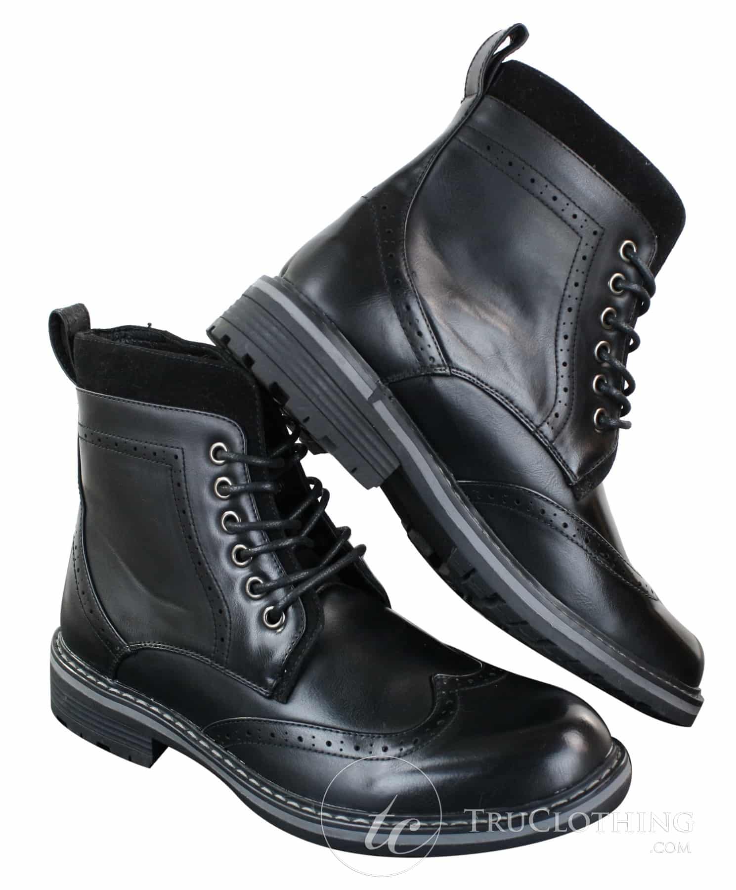 Galax GLX3521 meeste pruunid mustad brogue-saapad, nahast, seemisnahast ja paeltega, kauboi stiilis, nutikad ja vabaajasaapad