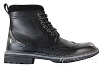Galax GLX3521 meeste pruunid mustad brogue-saapad, nahast, seemisnahast ja paeltega, kauboi stiilis, nutikad ja vabaajasaapad