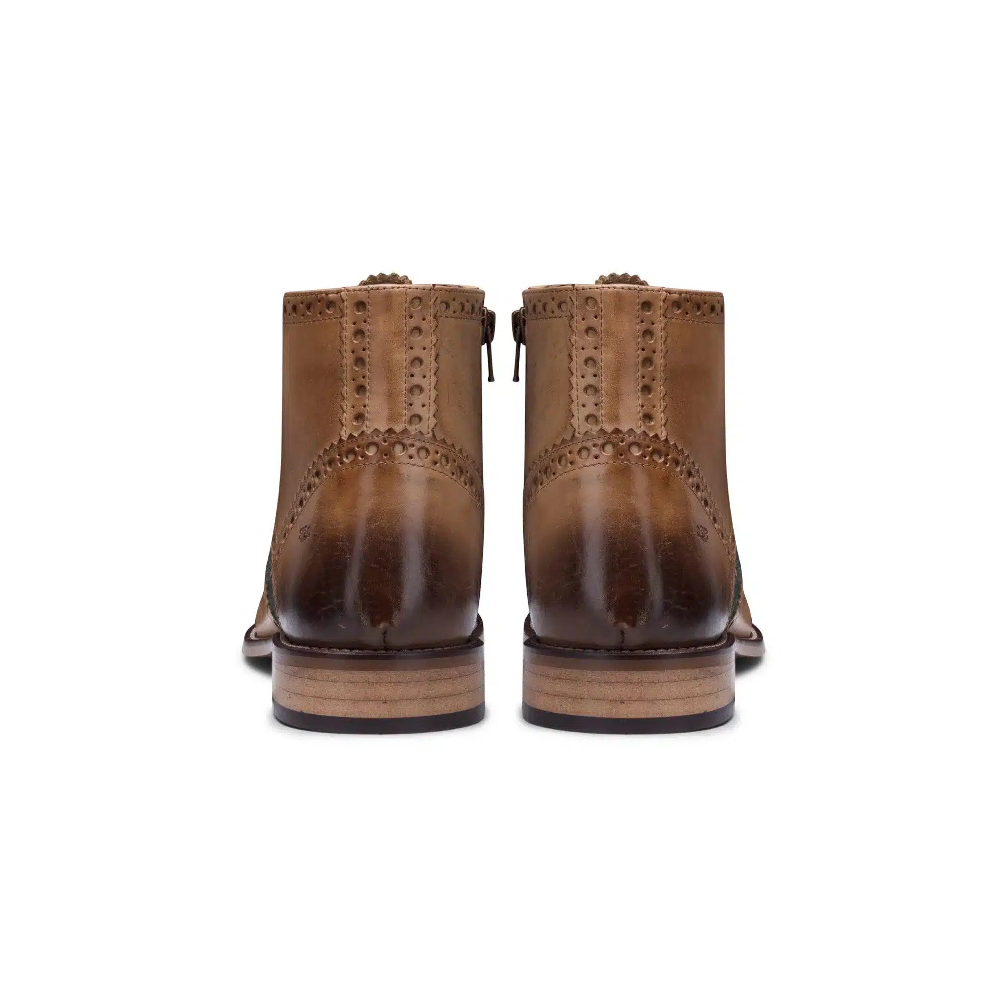 Meeste päris nahast vintage saapad, brogue-saapad, 1920. aastate seemisnahast tviidist ja paeltega kingad, elegantsed ja pidulikud