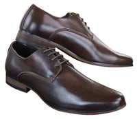 Galax GH3063 - meeste paeltega pruunid klassikalised retro-vintage nahast kingad