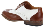 Meeste pruunid/valged brogue-kingad