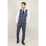 Gisborne - meeste tumesinine ruuduline vest