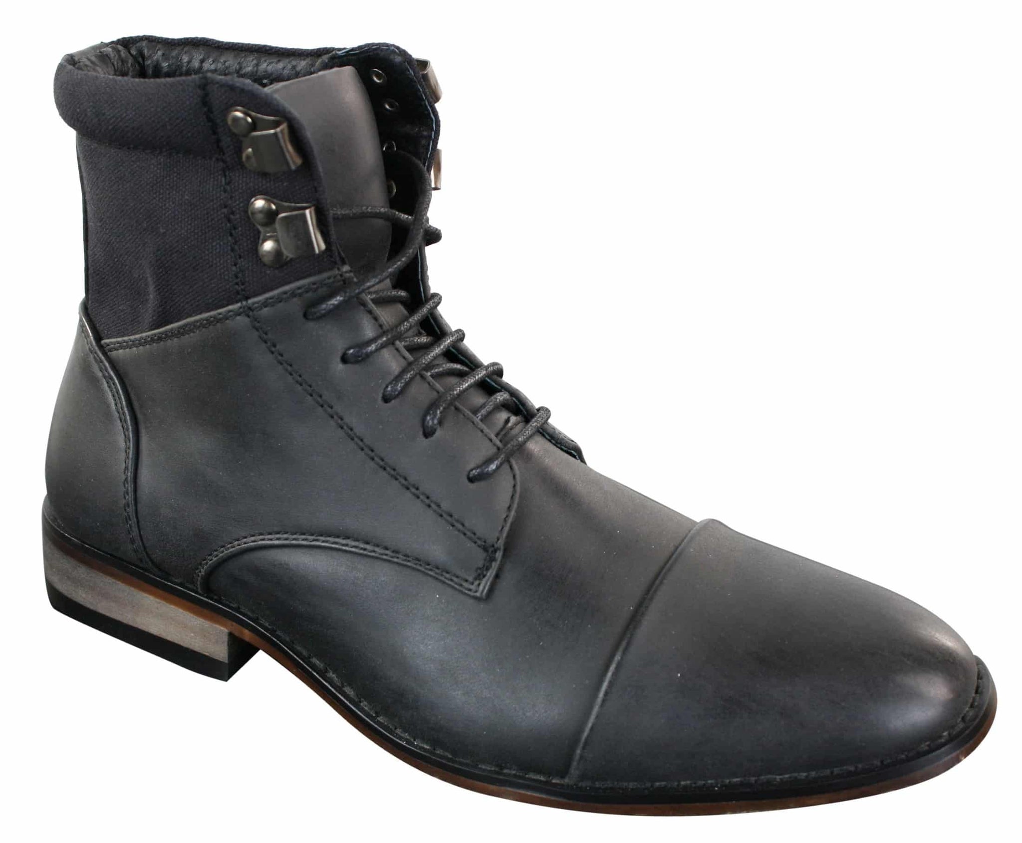 Galax GLX3517 meeste kitsa lõikega vintage retro Sherlock-nööriga nutikad vabaaja poolsaapad nahast