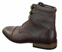 Galax GLX3517 meeste kitsa lõikega vintage retro Sherlock-nööriga nutikad vabaaja poolsaapad nahast