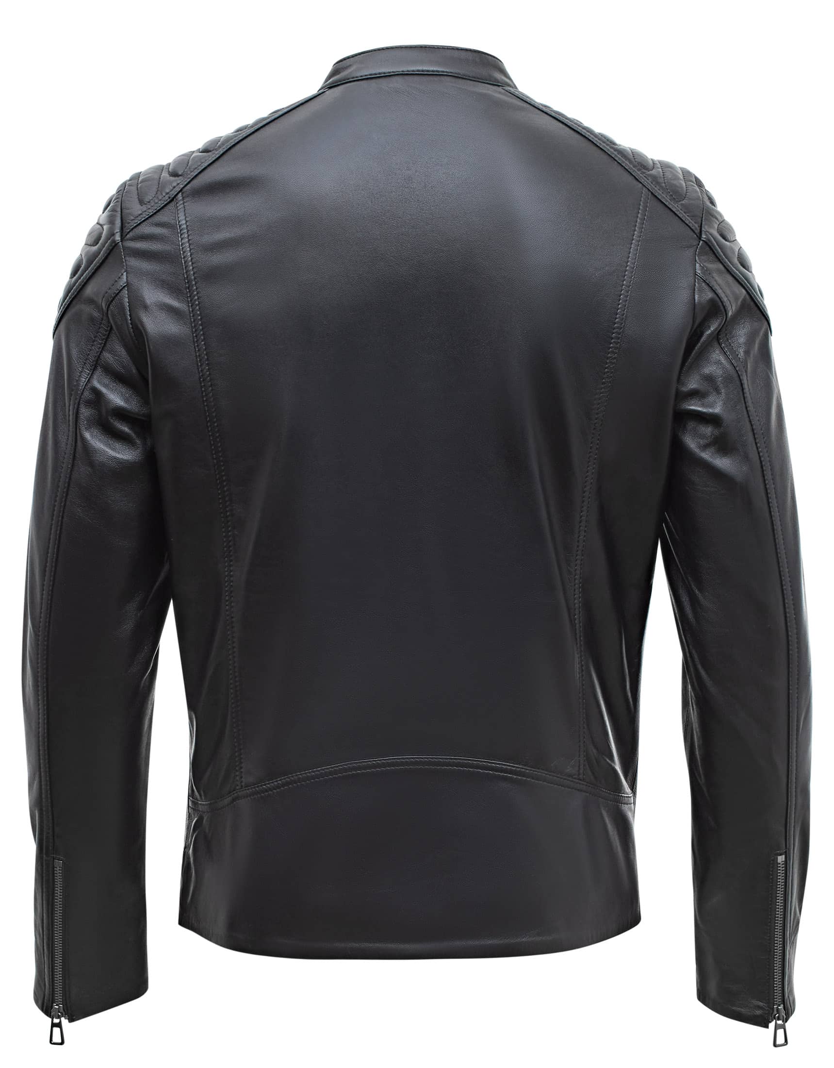 Happy Gentleman B110 - Ehtne must nahktagi meestele - Slim-Fit