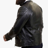 Happy Gentleman B110 - Ehtne must nahktagi meestele - Slim-Fit