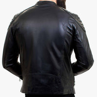 Happy Gentleman B110 - Ehtne must nahktagi meestele - Slim-Fit