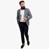 Happy Gentleman ELEGANTE villane kolmeosaline ülikond kontrastse pruuni vestiga