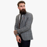 Happy Gentleman ELEGANTE villane kolmeosaline ülikond kontrastse pruuni vestiga