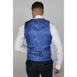 Harvey - meeste tumesinine ruuduline vest