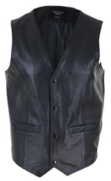Meeste must nahast vest