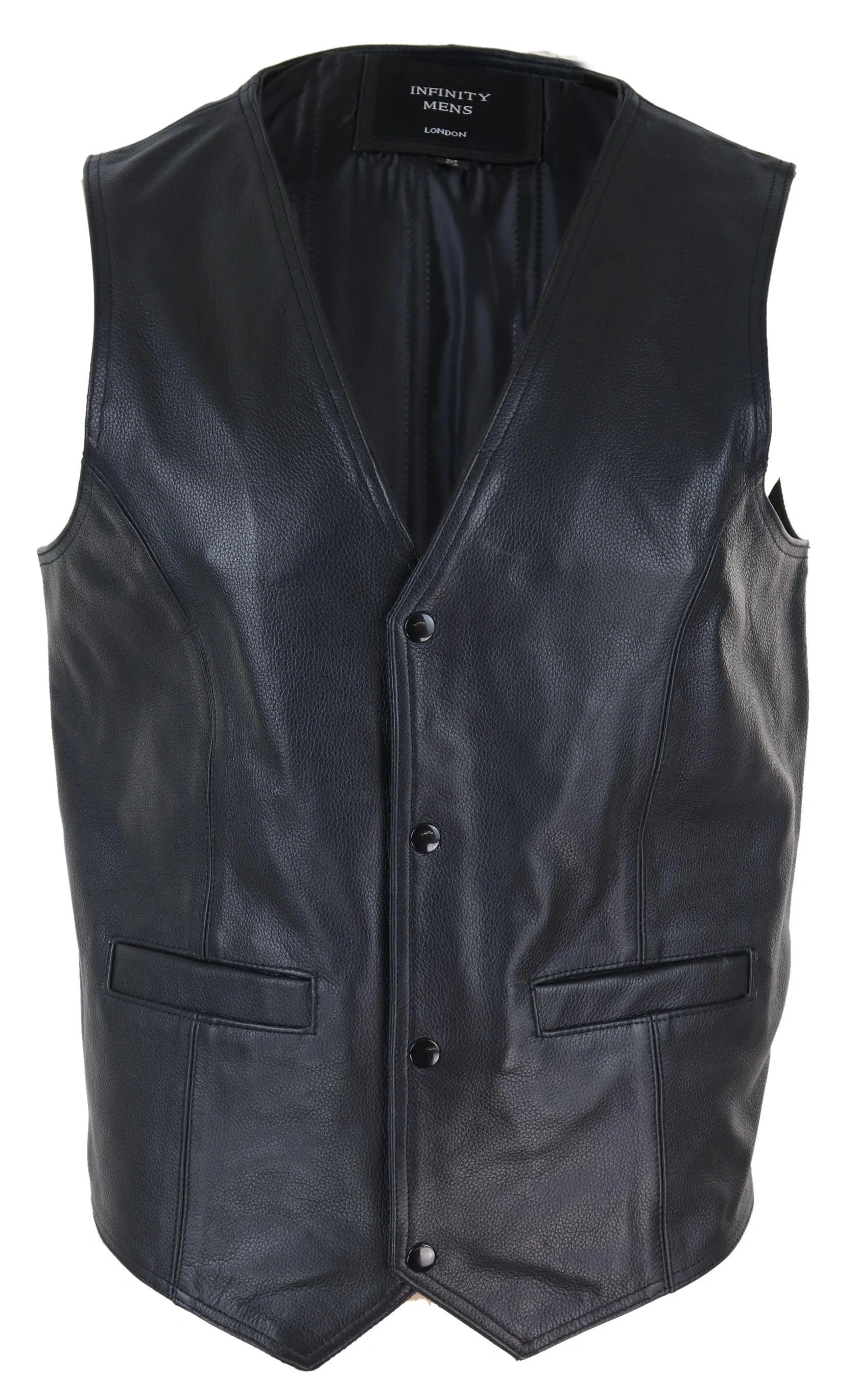 Meeste must nahast vest