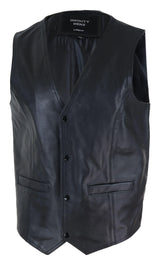 Meeste must nahast vest